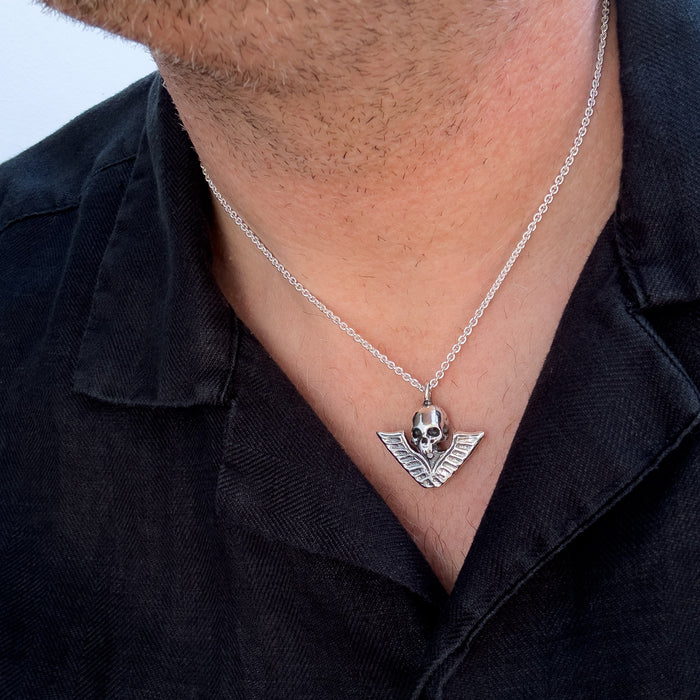 Victory Skull Silver Pendant