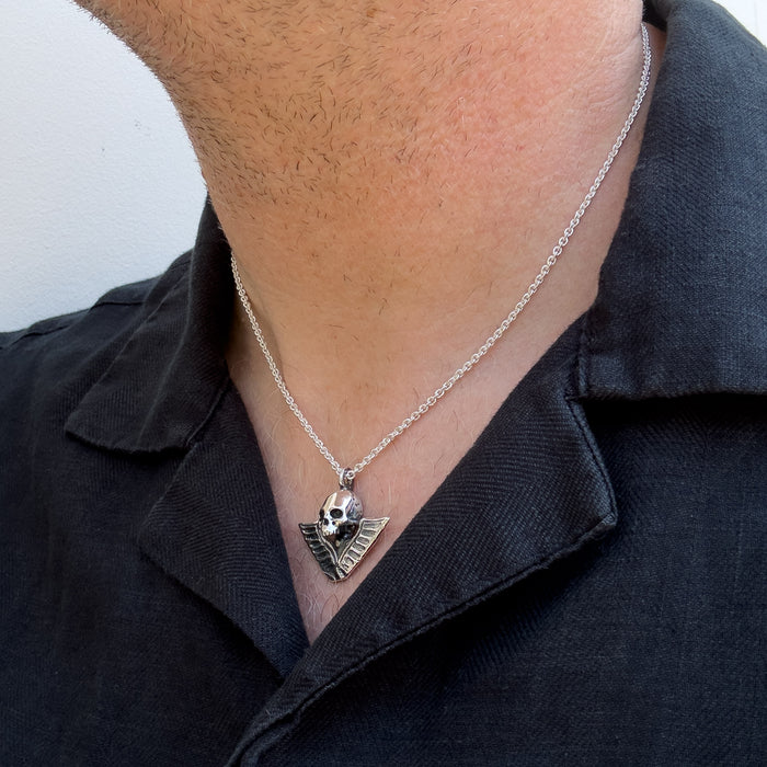 Victory Skull Silver Pendant