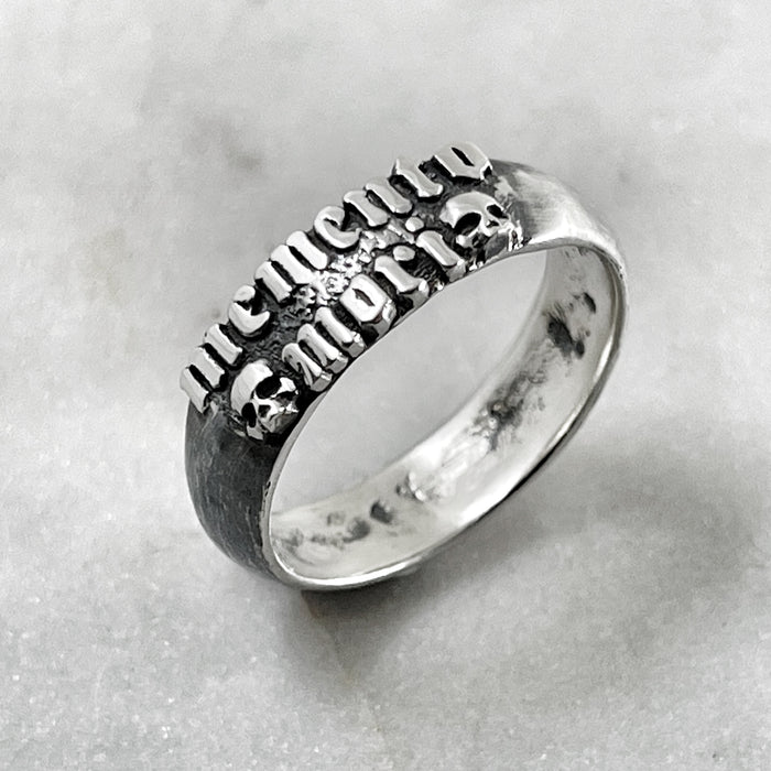Two Skull Memento Mori Ring