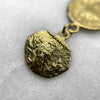 greek coin dangle drop earrings jewel thief Brighton