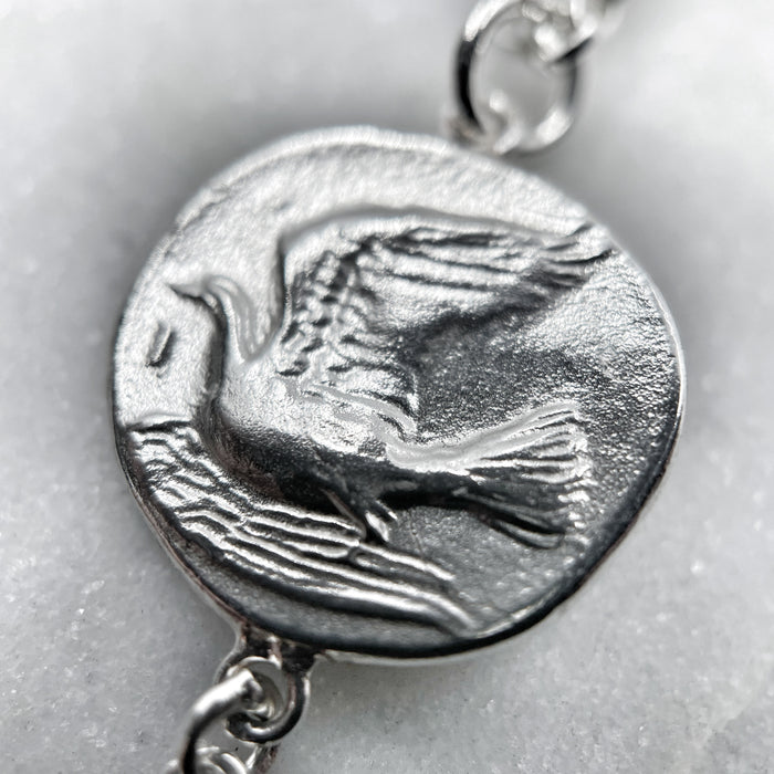 greek coin drop pendant necklace jewel thief Brighton