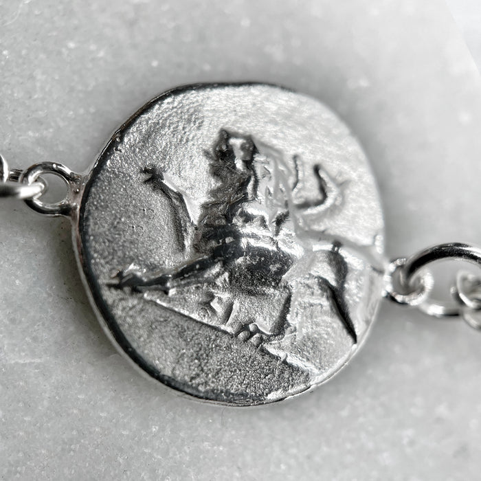 greek coin drop pendant necklace jewel thief Brighton
