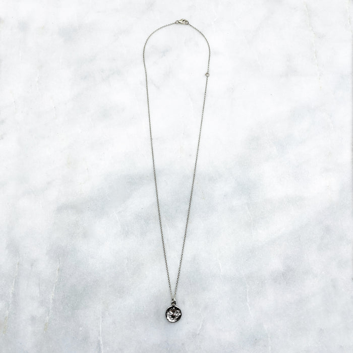 white gold greek octopus coin necklace jewel thief Brighton