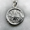 white gold greek octopus coin necklace jewel thief Brighton