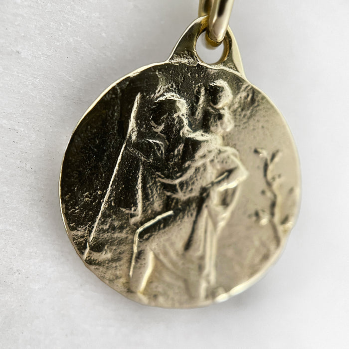 Solid 9k St Christopher Medal