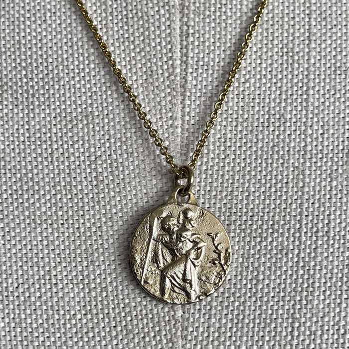 Solid 9k St Christopher Medal