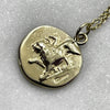 gold greek dove coin pendant necklace jewel thief Brighton