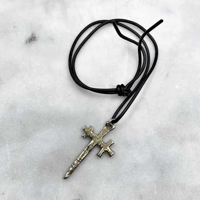 Bronze Cross Crosslet Pendant