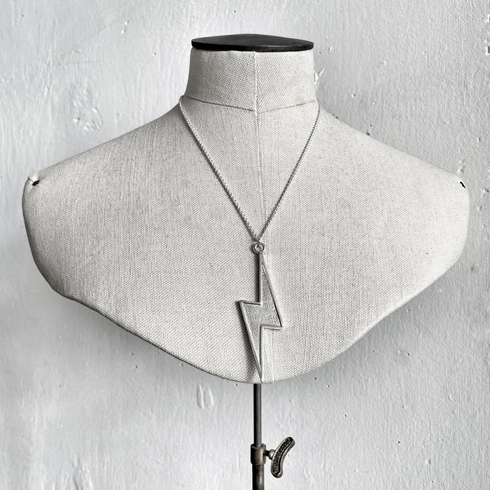 Lightning Flash Silver Necklace