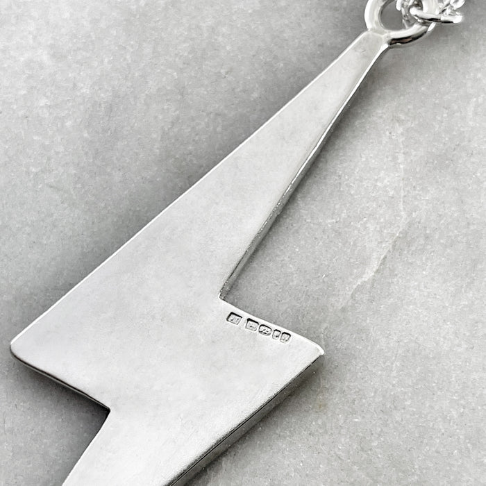 Lightning Flash Silver Necklace