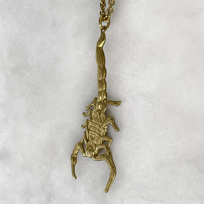 Gold Scorpion Necklace