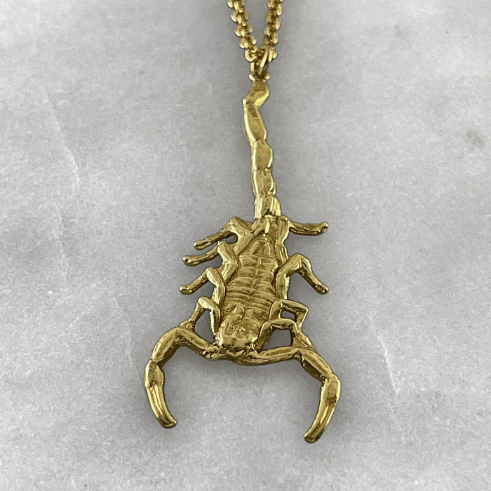 Gold Scorpion Necklace