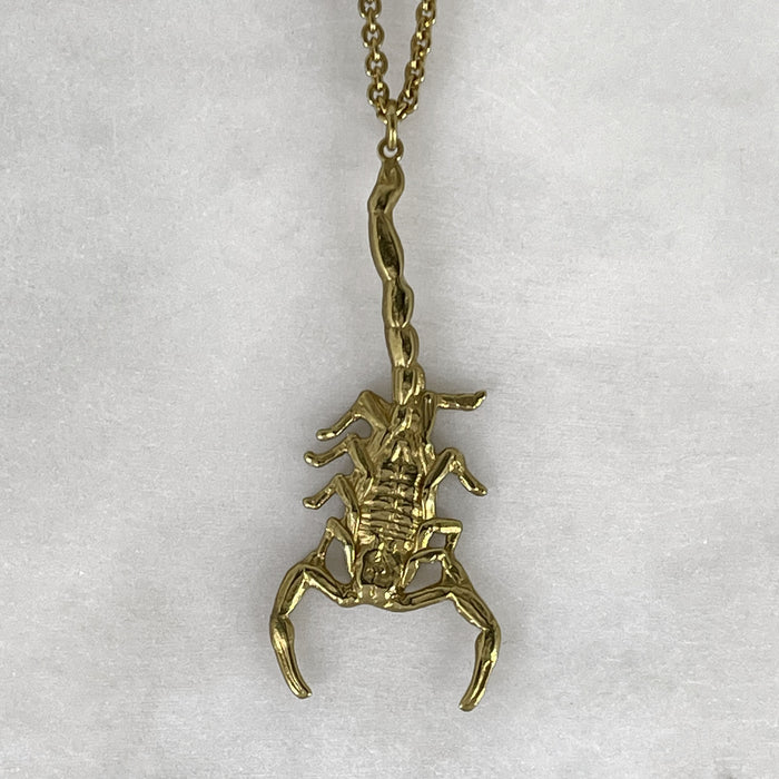 Gold Scorpion Necklace