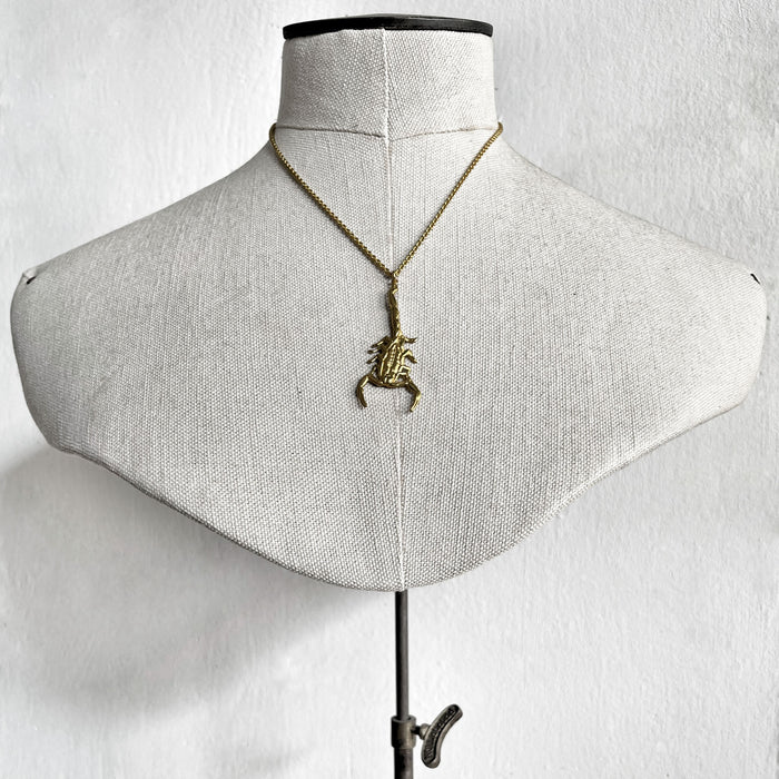 Gold Scorpion Necklace