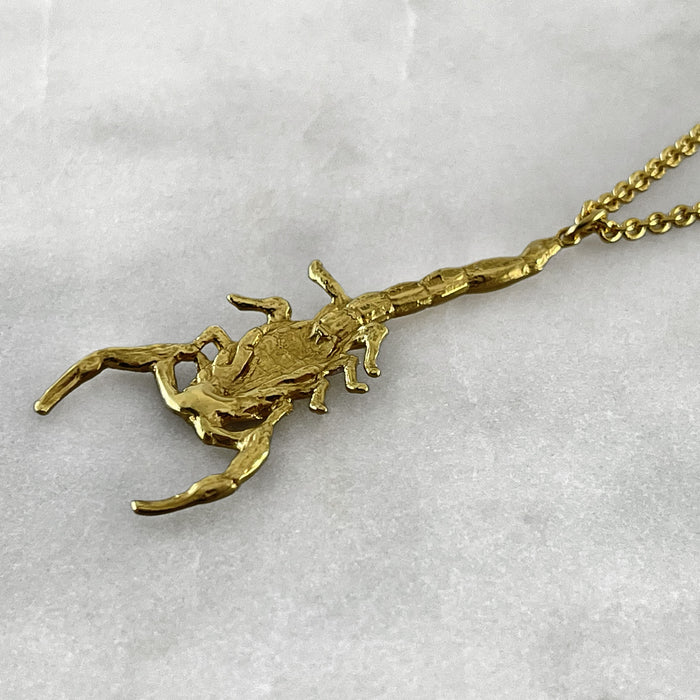 Gold Scorpion Necklace