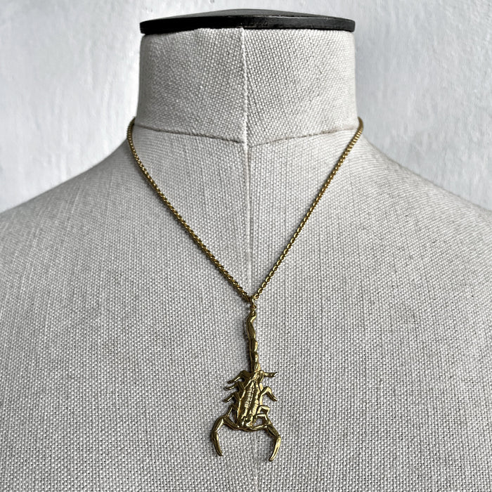 Gold Scorpion Necklace