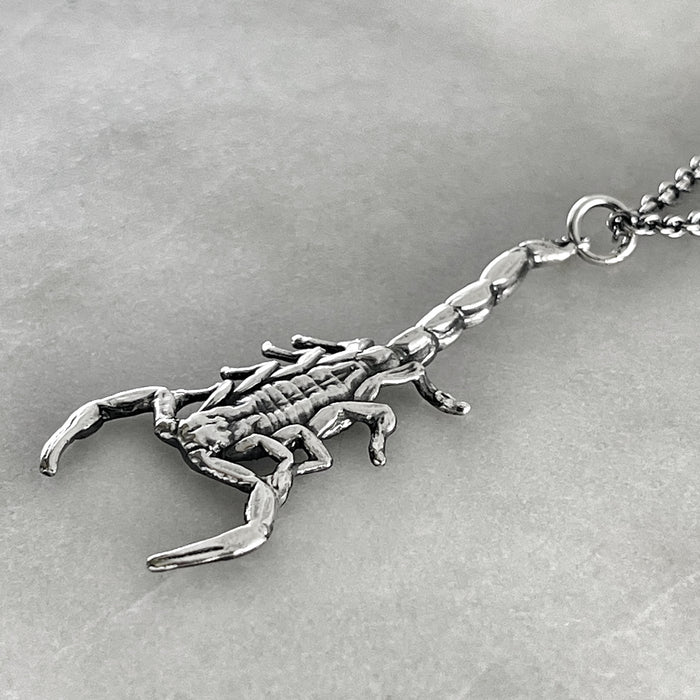 Silver Scorpion Necklace