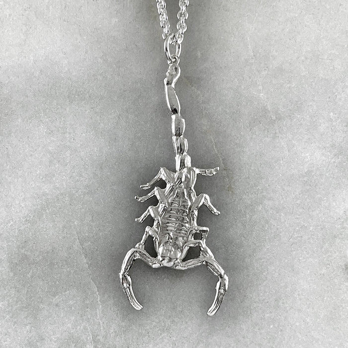 Silver Scorpion Necklace