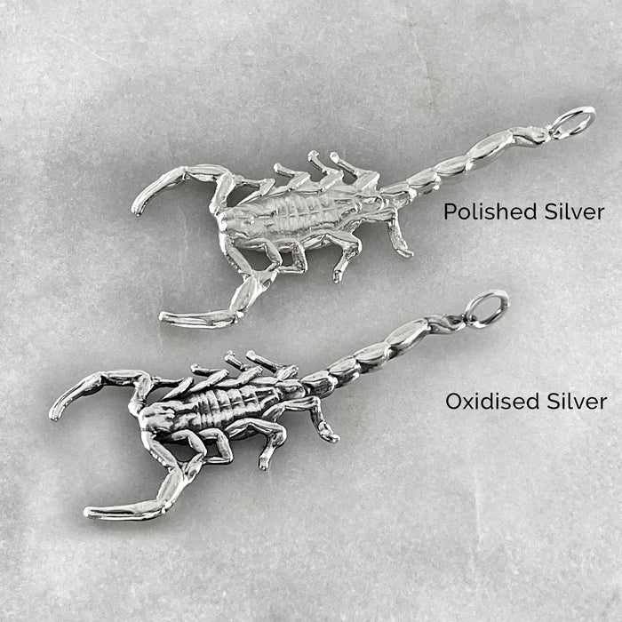 Silver Scorpion Necklace