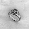 skull and crossbones ring side view