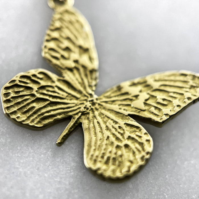 Gold Butterfly Pendant Necklace