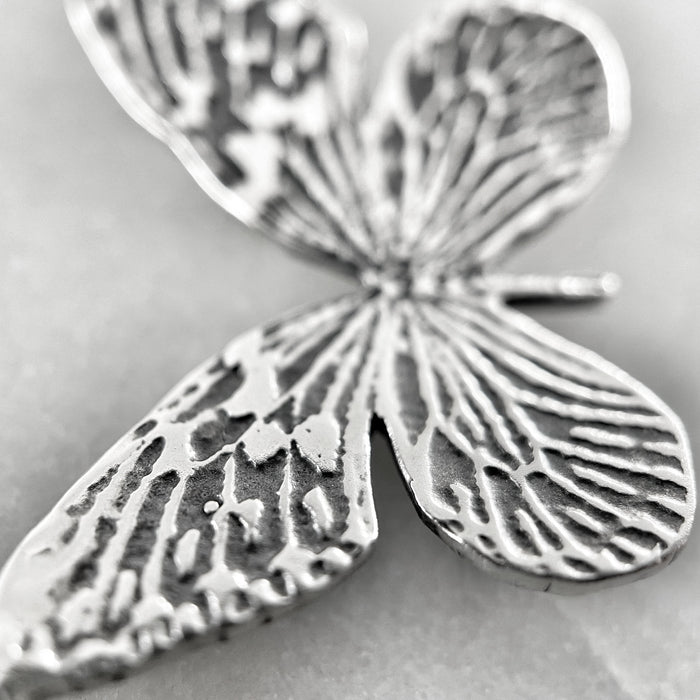 Silver Butterfly Pendant Necklace
