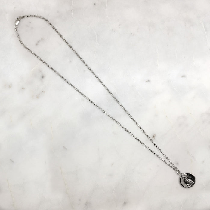 Silver Angel Seal Necklace