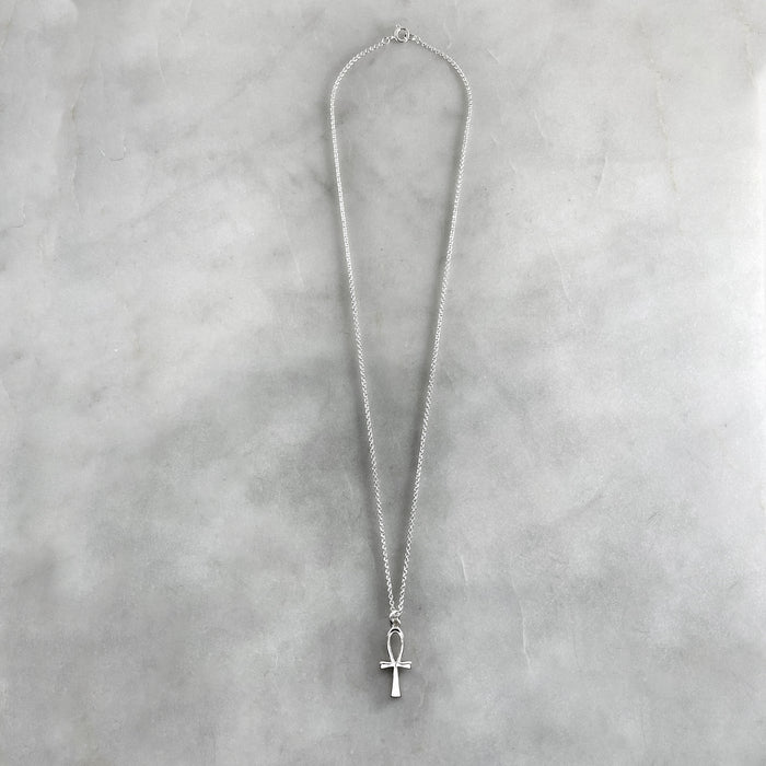 Silver Ankh Pendant Nacklace