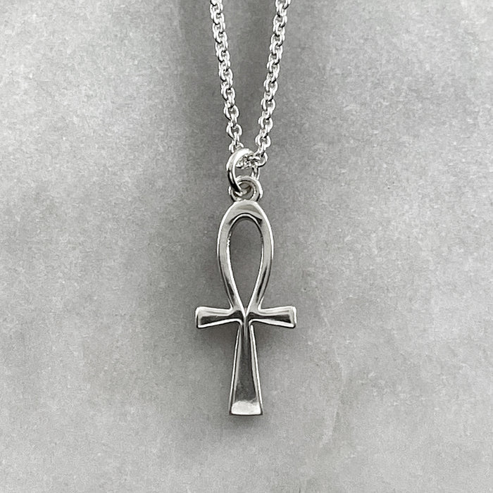Silver Ankh Pendant Nacklace