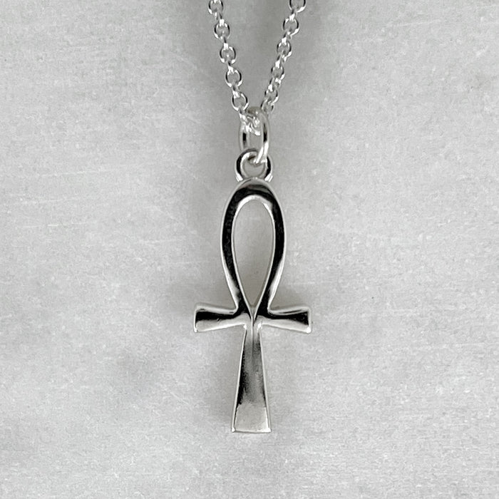 Silver Ankh Pendant Nacklace