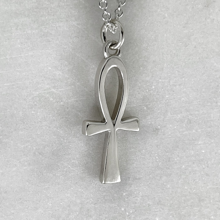 Silver Ankh Pendant Nacklace