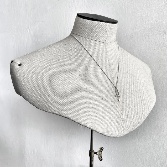 Silver Ankh Pendant Nacklace