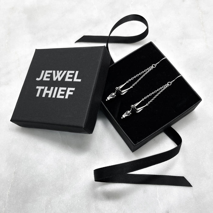 gold Anubis drop earrings jewel thief Brighton