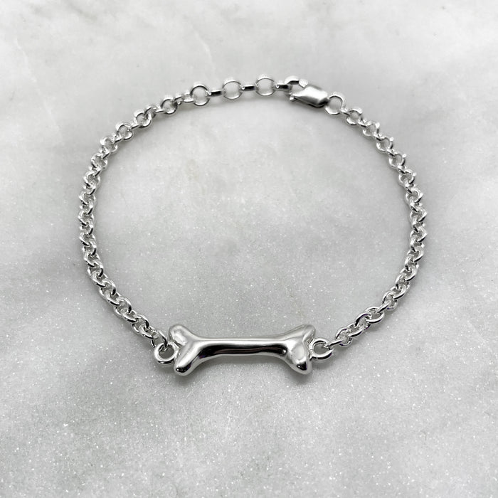 Silver Bone Bracelet