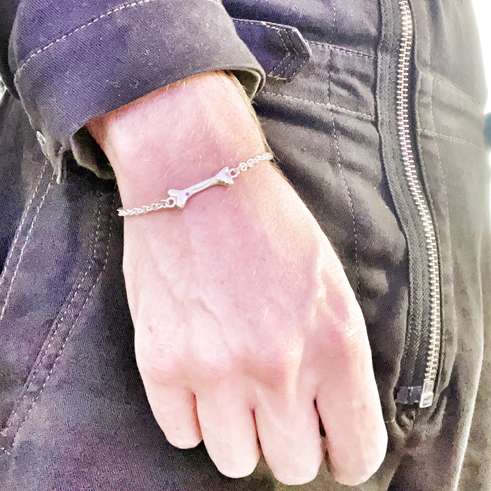 Silver Bone Bracelet