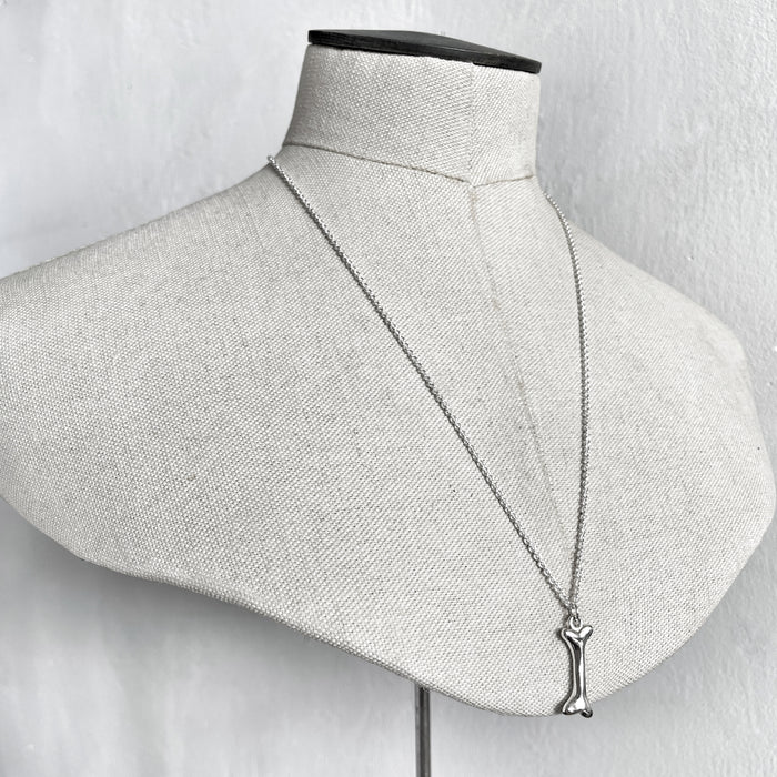 Silver Bone Necklace