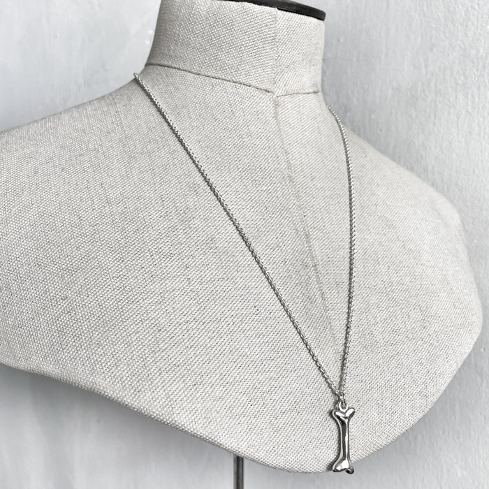 Silver Bone Necklace