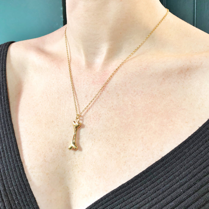 Gold Bone Necklace