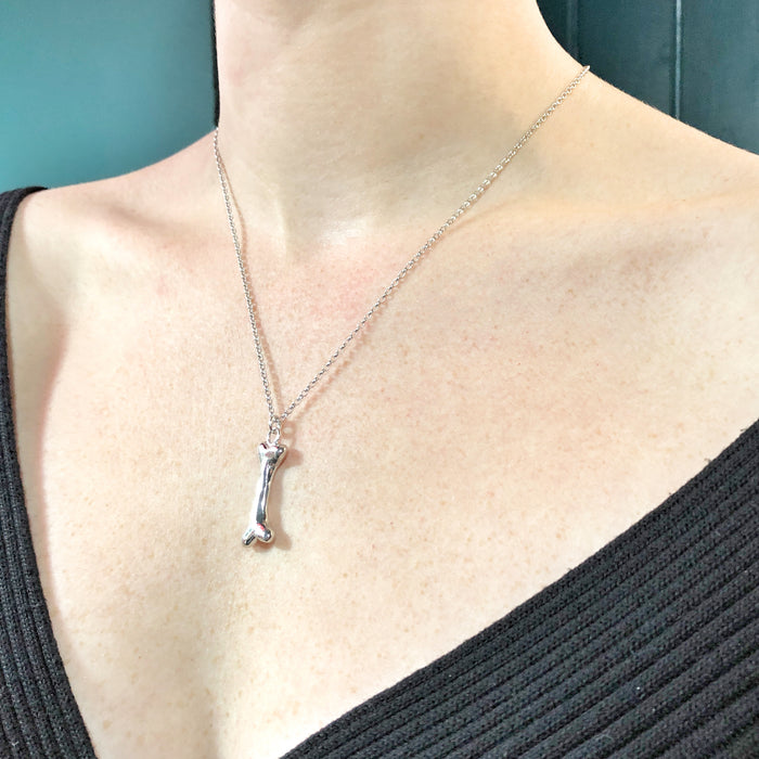 Silver Bone Necklace