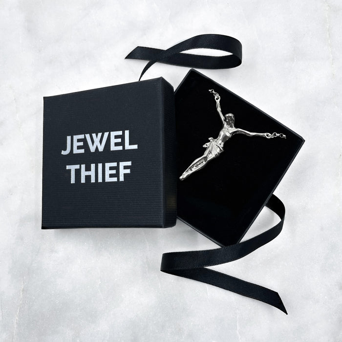 Jesus Christ crucifix corpus pendant necklace jewel thief Brighton