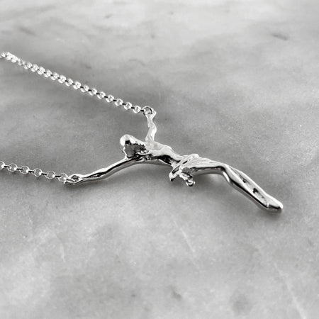 Jesus Christ crucifix corpus pendant necklace jewel thief Brighton