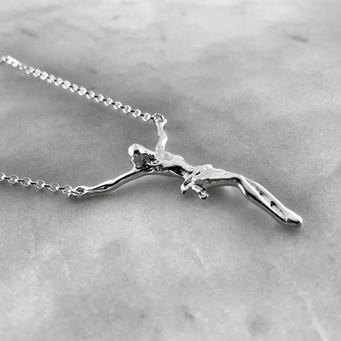Jesus Christ crucifix corpus pendant necklace jewel thief Brighton