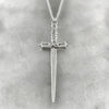 silver gold dagger pendant necklace jewel thief Brighton