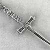silver gold dagger pendant necklace jewel thief Brighton