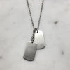 silver dog tag necklace jewel thief brighton