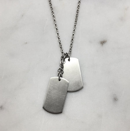 silver dog tag necklace jewel thief brighton