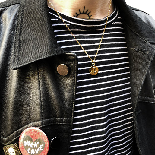 Gold Dove Coin Necklace