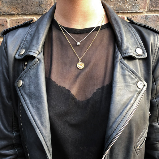 Gold Dove Coin Necklace