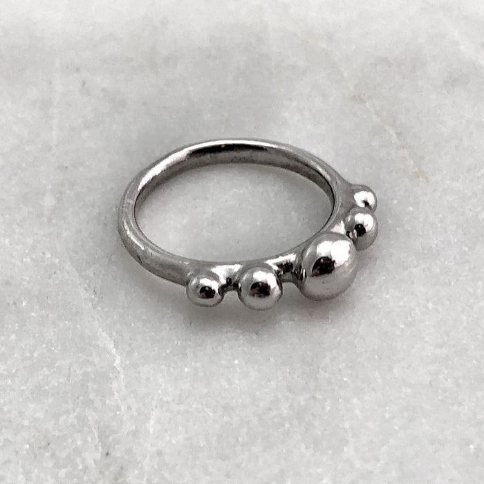 Five Ball Silver Ring