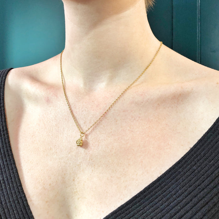 Tiny Ganesha Gold Necklace